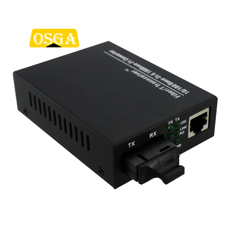 OSGA OFC-452 光电转换器 光纤收发器 千兆 多模 双纤 双芯 1310nm